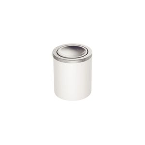 Basurero UTIL de acero inoxidable con tapa basculante de 5 lt blanco. - TRAMONTINA