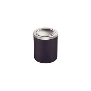 Basurero UTIL de acero inoxidable con tapa basculante de 5 lt negro. - TRAMONTINA