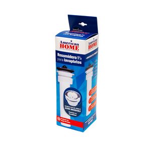 Desague de plástico de 1-1/2" con placa para lavaplatos. Medida universal. - AMERICAN HOME