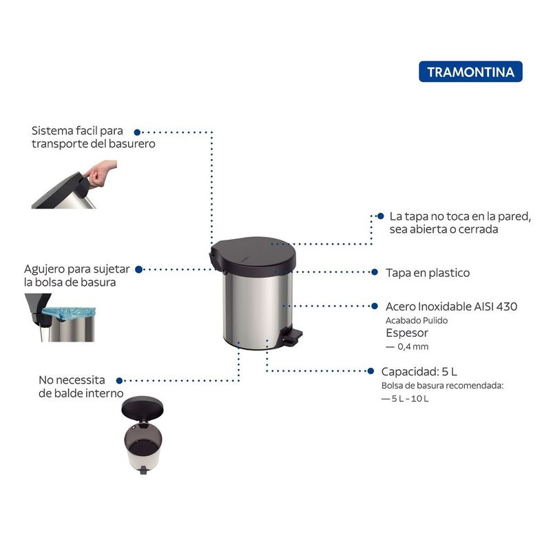 Basurero-NEW-de-acero-inoxidable-con-pedal-de-3-lt-negro.