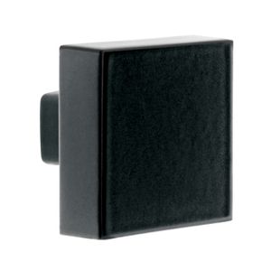 Botón cuadrado negro mate de 20mm - HERMEX