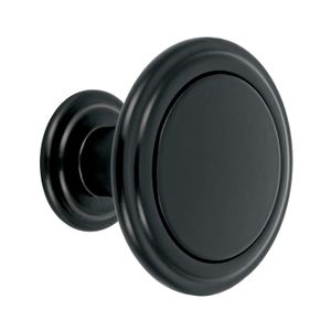 Botón negro mate moderno de 31mm - HERMEX