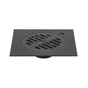 Rejilla cuadrada de 6" x 6", negra de metal - FOSET