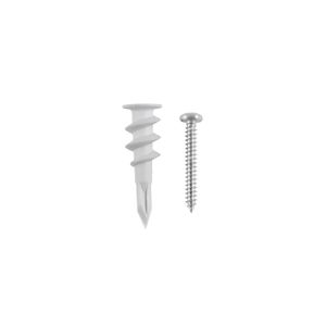 Juego de tacos y tornillos de 1/2" para yeso - FIERO