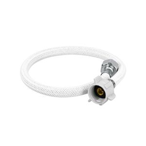 Manguera de abasto de 1/2" x 7/8" y 50cm, de vinilo blanco - FOSET