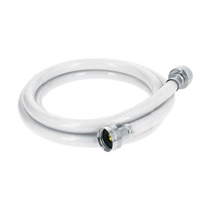 Manguera de abasto de 3/4" x 3/4" y 180cm de largo, de vinilo blanco - FOSET