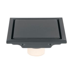 Rejilla cuadrada negra de 4 3/8" x 4 3/8" anti olor - FOSET