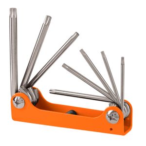 Juego de llaves torx de 8 piezas, tipo navaja - TRUPER