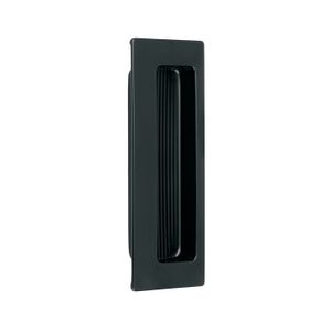 Jaladera de embutir rectangular, negro mate - HERMEX