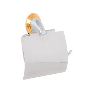 Porta rollo con acabado cromo-oro - FOSET