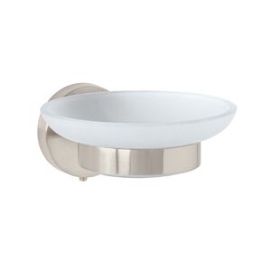 Jabonera satín con plato de la linea TUBIG - FOSET