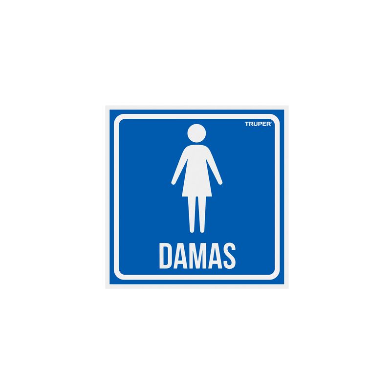 Letrero-de--baño-de-damas-