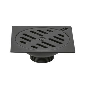 Rejilla cuadrada de 4" x 4", negra de cuerpo metálico - FOSET