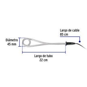Calentador de inmersión, 1000W para agua - VOLTECK