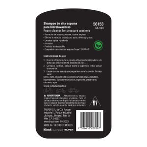 Shampoo de alta espuma para hidrolavadoras - KLINTEK
