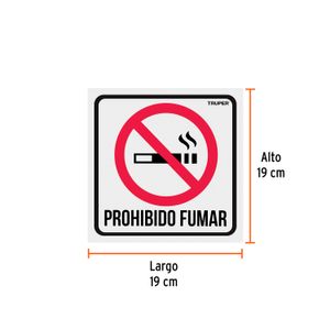 Letrero de "Prohibido fumar" - TRUPER