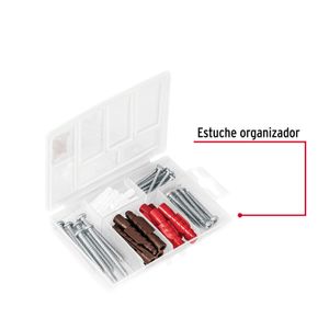 Juego de tacos y tornillos de 3/16", 1/4" y 5/16" - FIERO