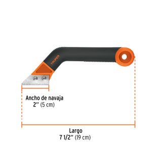 Raspador con cuchilla de 2" para azulejo - TRUPER