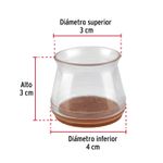 Regatones-de-caucho-4-x-3-x-3-transparente-pack-de-24-unidades