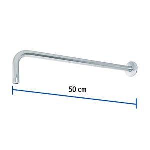 Brazo de ducha de 50cm con acabado cromo de la linea TUBIG - FOSET