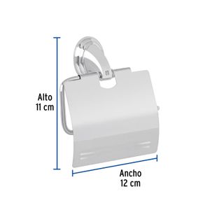 Porta rollo con acabado cromo - FOSET