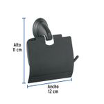 Porta-rollo-con-acabado-negro-mate