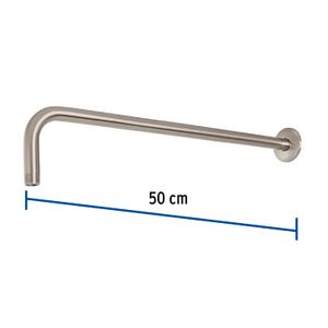 Brazo de ducha de 50cm con acabado satín de la linea TUBIG - FOSET
