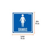 Letrero-de--baño-de-damas-