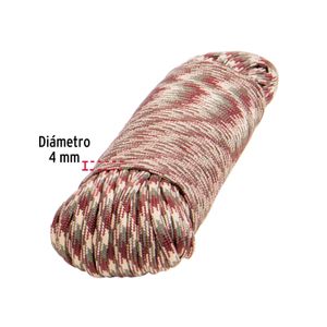 Cuerda de nylon con diseño de camuflaje, 30m - FIERO