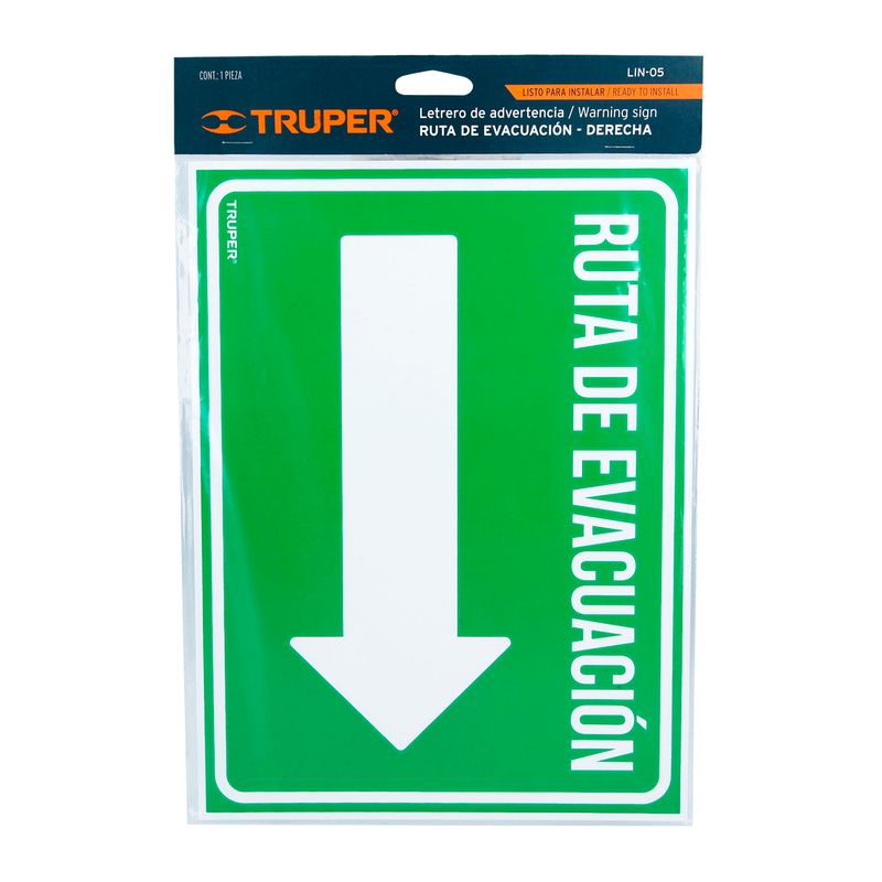 Letrero-de--Ruta-de-evacuacion---derecha-
