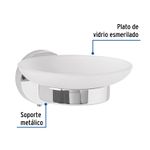 Jabonera-cromo-con-plato-de-la-linea-TUBIG