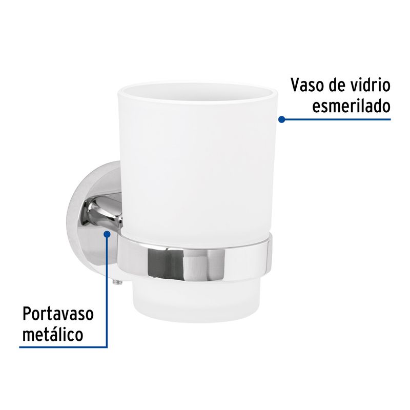 Portavaso-cepillero-con-acabado-cromo-de-la-linea-TUBIG