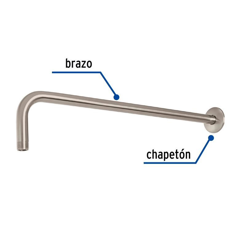 Brazo-de-ducha-de-50cm-con-acabado-satin-de-la-linea-TUBIG