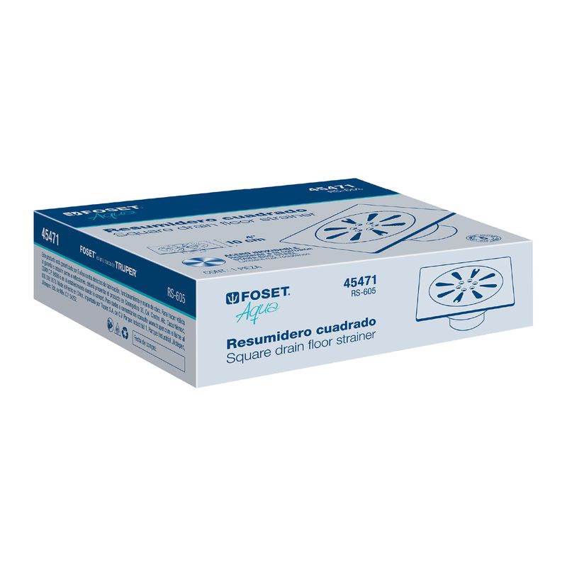 Rejilla-cuadrada-de-4--x-4--cromo-de-acero-inoxidable