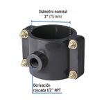 Abrazadera-de-3--para-toma-domiciliaria-y-salida-roscada-de-1-2.