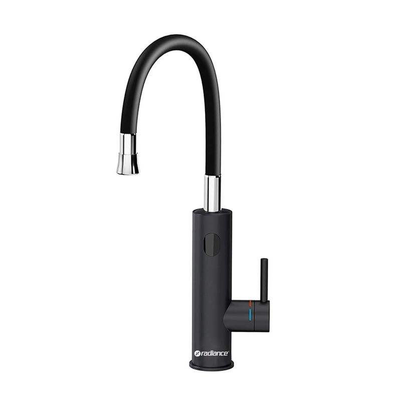 Grifo-de-cocina-electrico-con-pico-flexible-negro-de-220V.