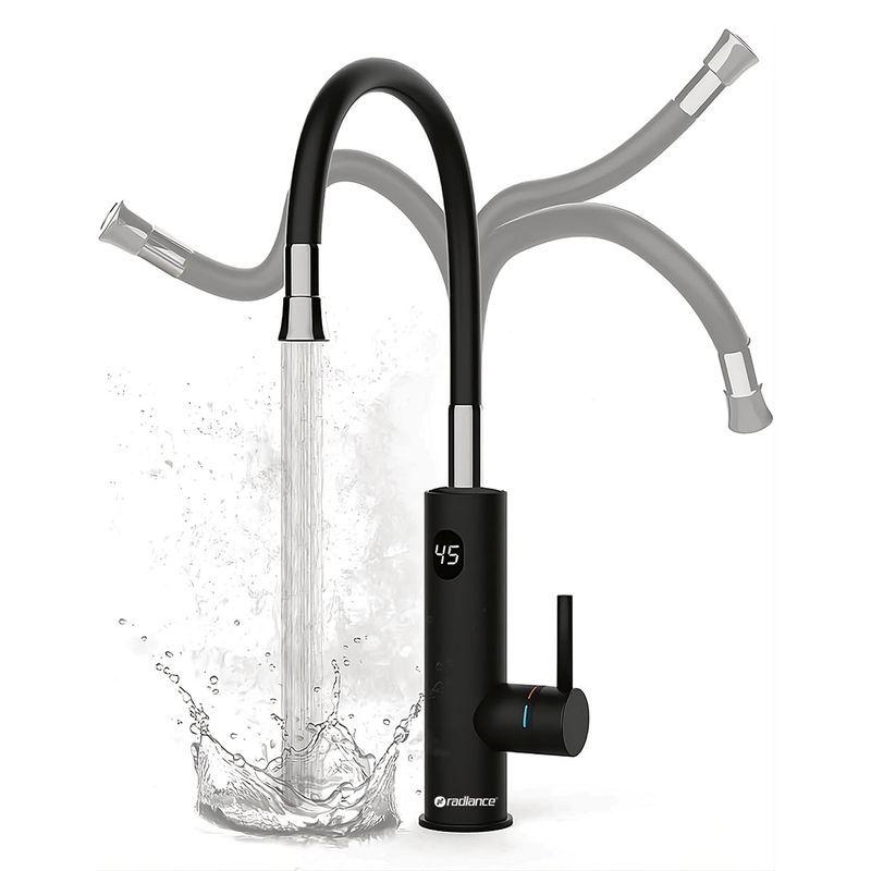 Grifo-de-cocina-electrico-con-pico-flexible-negro-de-220V.