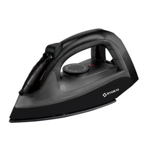 Plancha de ropa a vapor con base antiadherente Negra. - IMACO