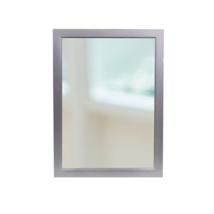 Espejo decorativo Minimal Plata de 34 x 45 cm de alta resistencia y durabilidad. - AMERICAN HOME