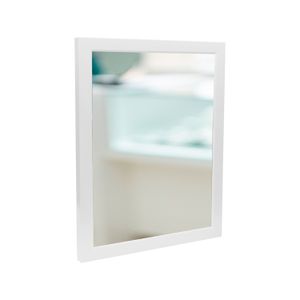 Espejo decorativo Minimal Blanco de 34 x 45 cm de alta resistencia y durabilidad. - AMERICAN HOME