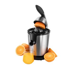 Exprimidor de cítricos Croma de 85W de acero inoxidable. - INDURAMA