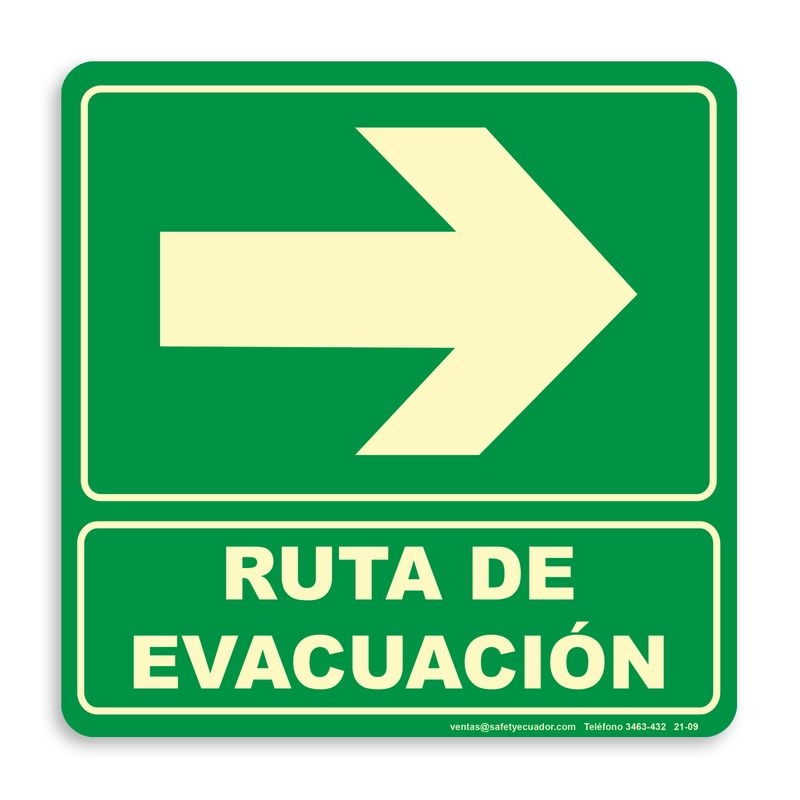 Letrero-adhesivo-de-20-x-20-cm-Mensaje--RUTA-DE-EVACUACION.