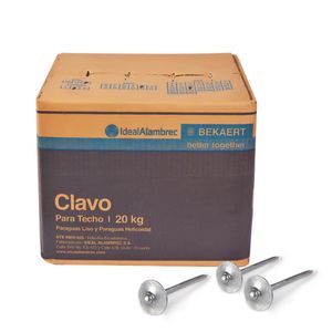 Clavo para cerca tipo paraguas de 2,5" para aplicaciones en exteriores Presentación: 20 kg. - IDEAL ALAMBREC