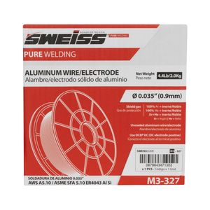 Rollo Soldadura MIG de aluminio GAS METAL ARC WELDING (GMAW-MIG) 0.035” (0.9mm). - SWEISS