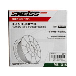 Rollo Soldadura autoprotegida FCAW de 0.035′ 0.9mm AWS E71T-GS (2 Lb). - SWEISS