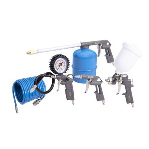 Kit compresor de 5 piezas para compresor de aire (Pintura / Soplador / Inflador) de 5 m. - ELITE