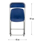 Silla-plegable-Azul-con-estructura-metalica-y-respaldo-plastico.