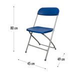 Silla-plegable-Azul-con-estructura-metalica-y-respaldo-plastico.