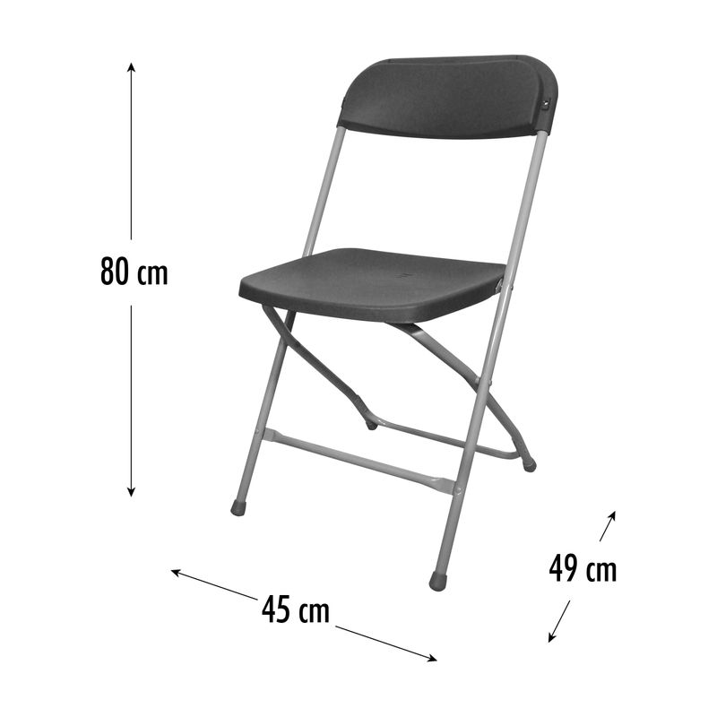 Silla-plegable-Gris-con-estructura-metalica-y-respaldo-plastico.