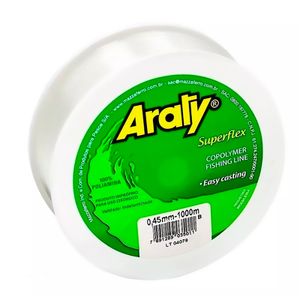 Hilo Nylon para Pesca 100% en poliamida SUPERFLEX de 0,45 mm Presentacion: Rollo de 100 m. - ARATY